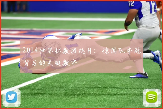 2014世界杯数据统计：德国队夺冠背后的关键数字