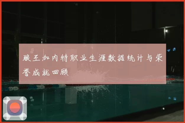 狼王加内特职业生涯数据统计与荣誉成就回顾